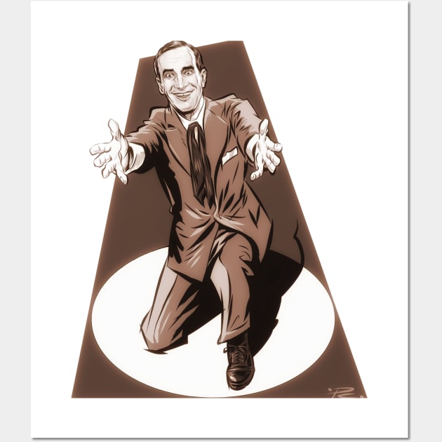 Al Jolson - An illustration by Paul Cemmick Wall Art by PLAYDIGITAL2020